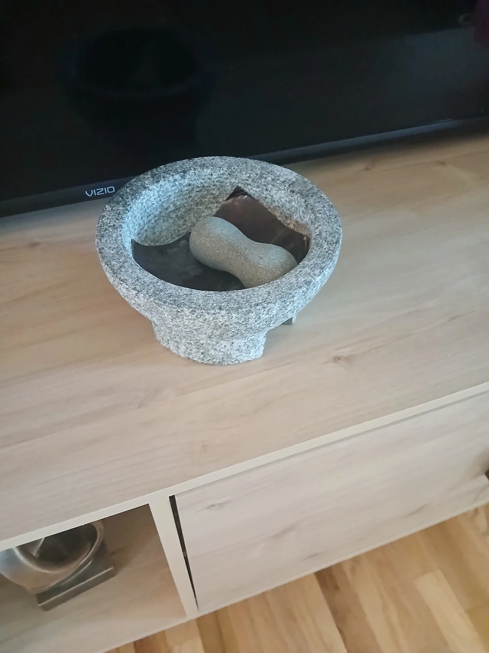 Authentic Guacamole Granite Mortar Bowl- Gray